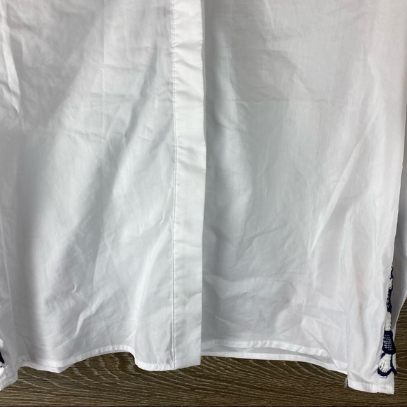 J.O.A Los Angeles white button up top NWT - Picture 2 of 7